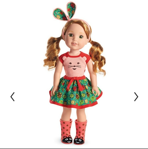 American Girl Other - American Girl WellieWishers Willa Doll Stands Sits Boots Headband Underwear Inc